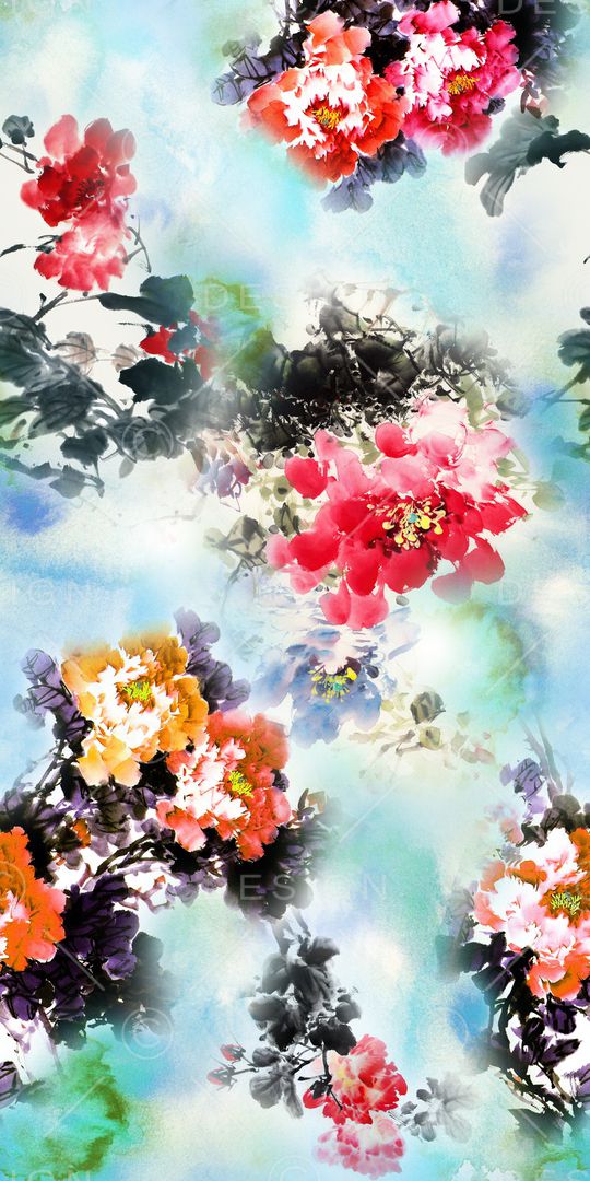 手绘印花华亿平台图片