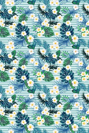 天堂鸟花印花华亿平台图片