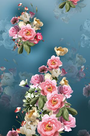 花朵印花华亿平台图片