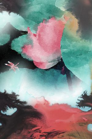 荷花印花华亿平台图片