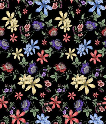 花卉印花华亿平台图片