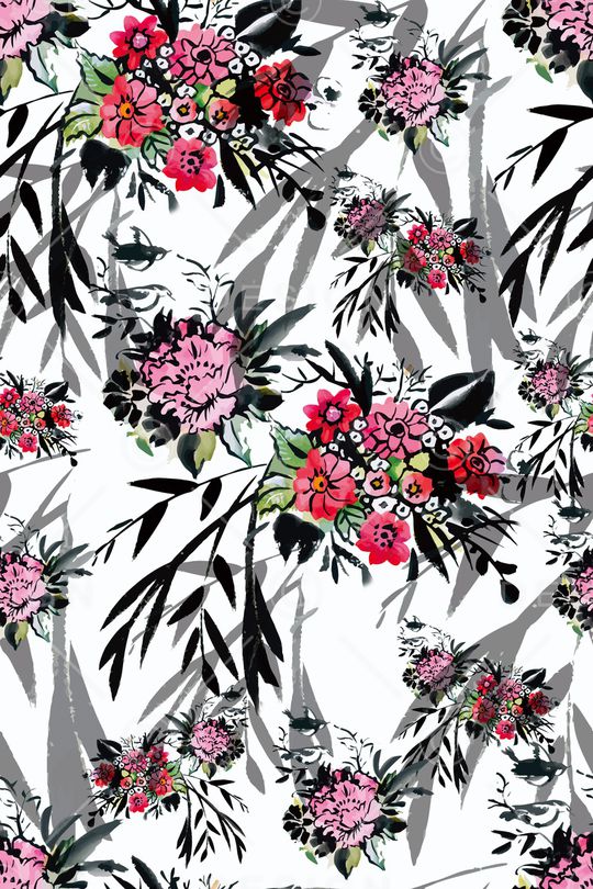 花鸟印花华亿平台图片