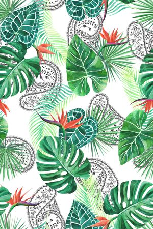 清新热带风印花华亿平台图片