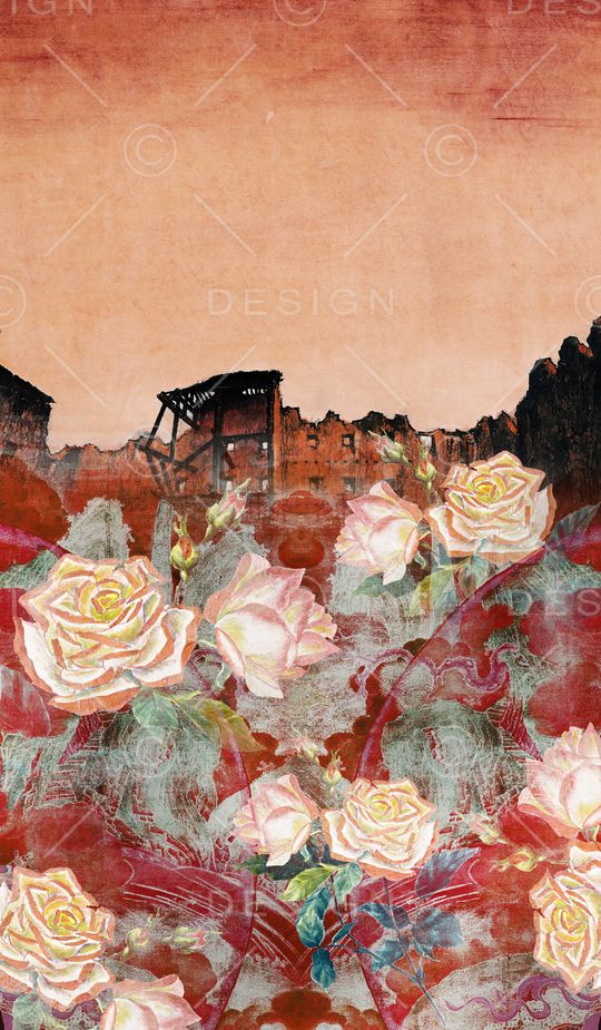 油画风印花华亿平台图片