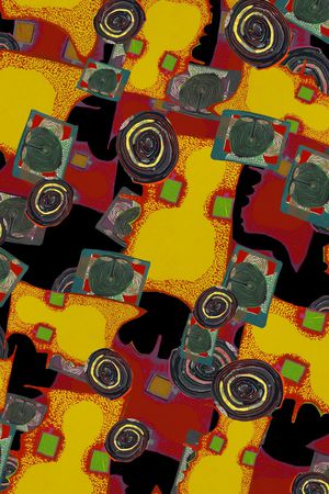 几何印花华亿平台图片