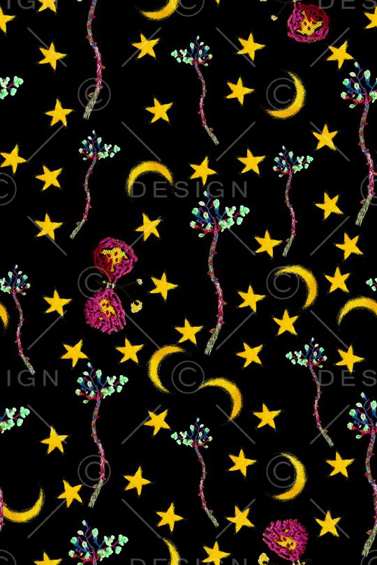 月亮印花华亿平台图片