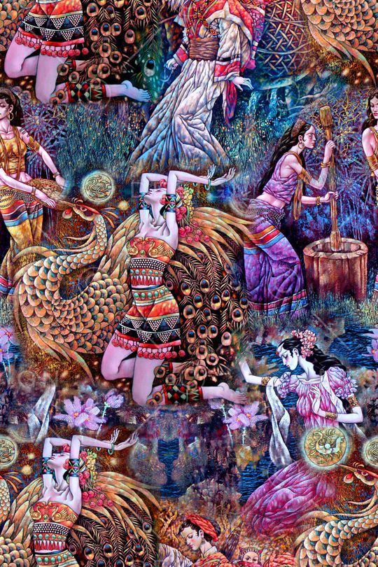 民族风印花华亿平台图片