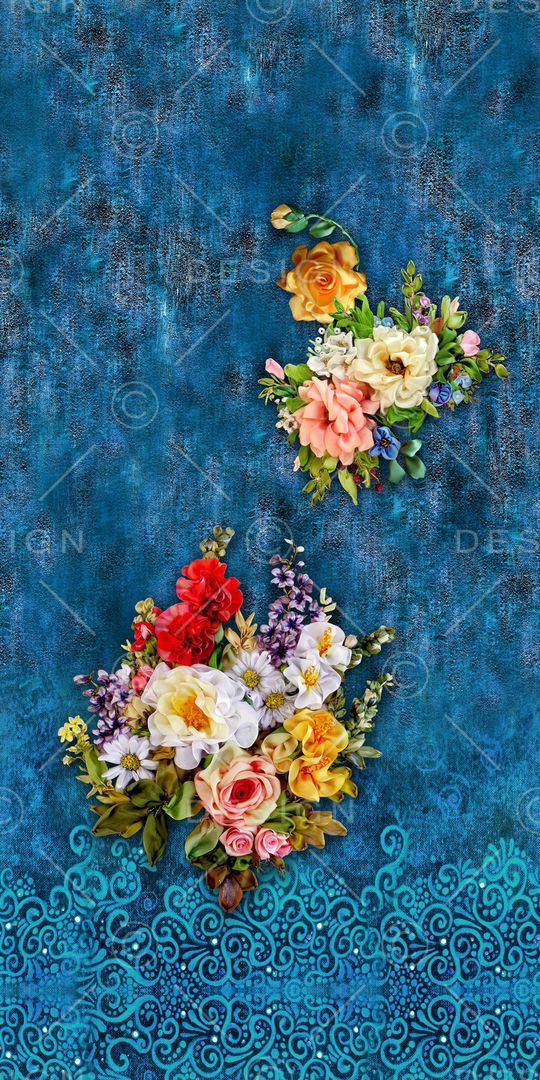 花卉印花华亿平台图片