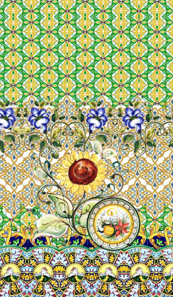 中国风印花华亿平台图片