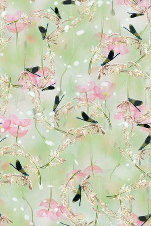 淡雅印花华亿平台图片