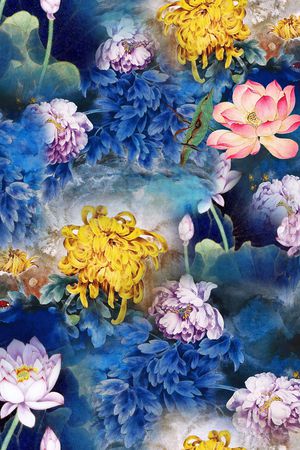 中国风印花华亿平台图片