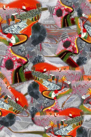 中国风印花华亿平台图片