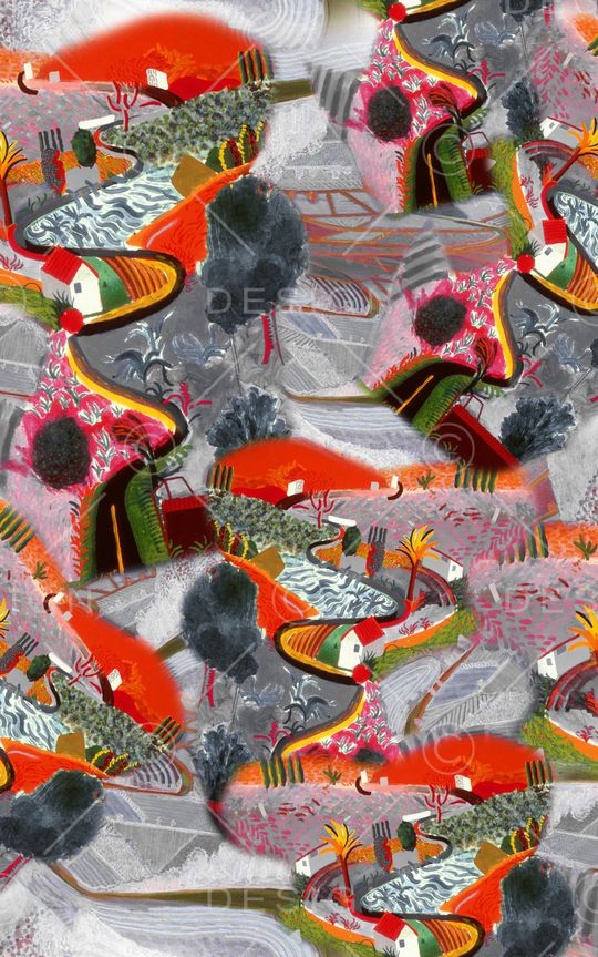 中国风印花华亿平台图片