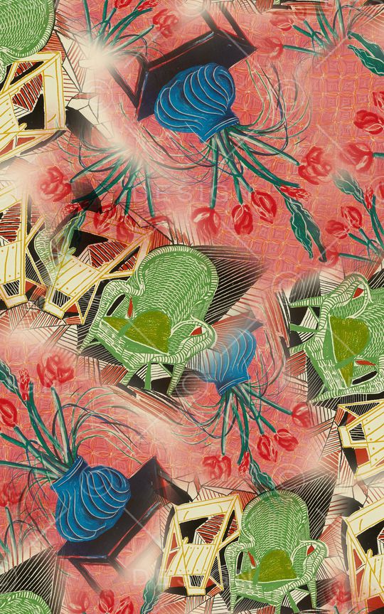 中国风印花华亿平台图片