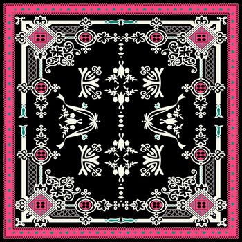 方巾印花华亿平台图片