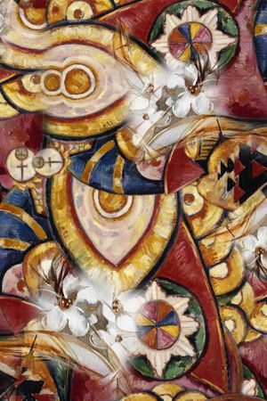 油画风格印花华亿平台图片