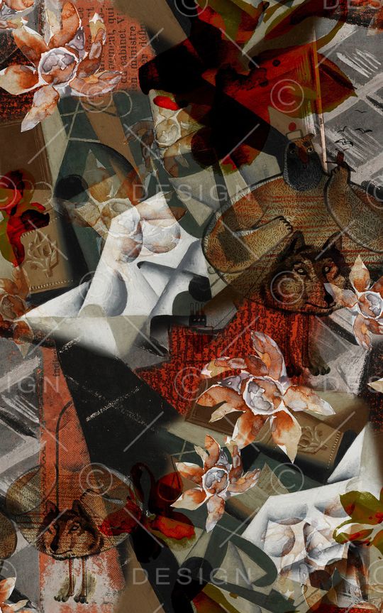 油画风格印花华亿平台图片