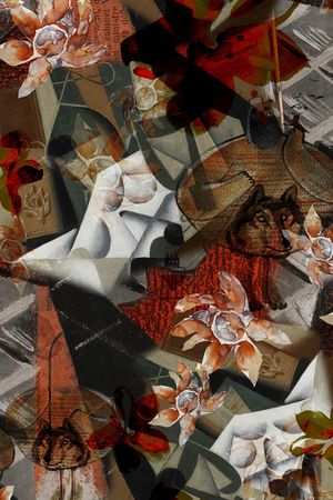 油画风格印花华亿平台图片