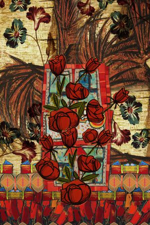 中国风印花华亿平台图片