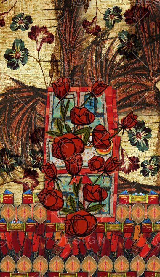 中国风印花华亿平台图片