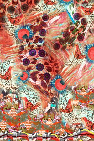 波西米亚印花华亿平台图片