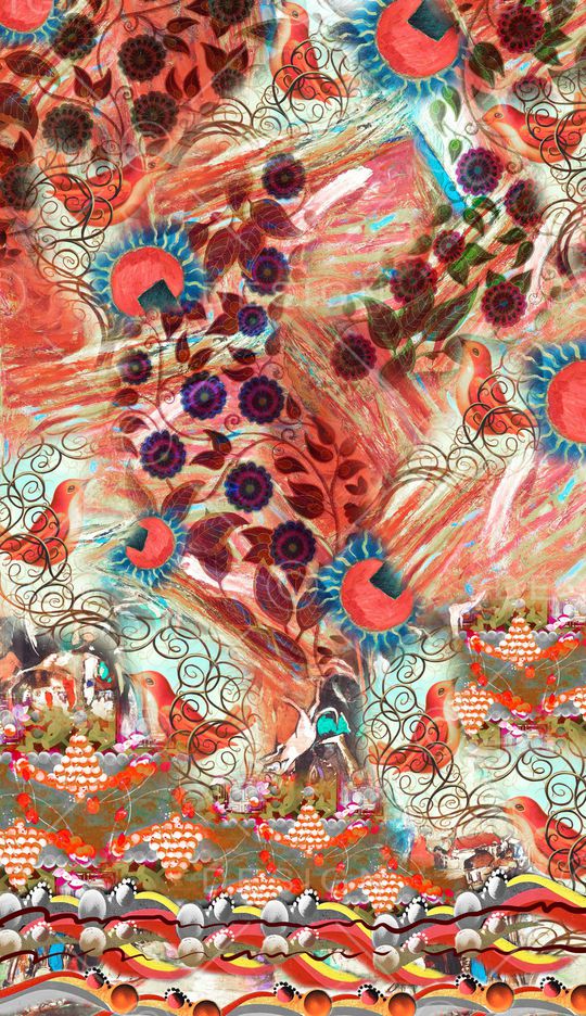 波西米亚印花华亿平台图片