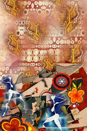 油画笔触印花华亿平台图片