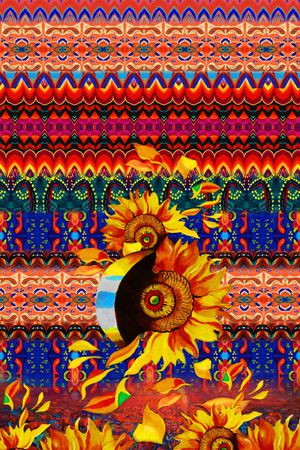 油画笔触印花华亿平台图片