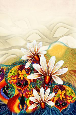 油画笔触印花华亿平台图片