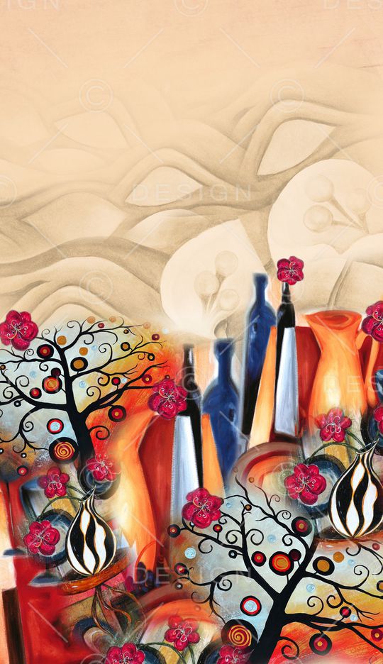 油画笔触印花华亿平台图片