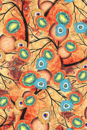 油画笔触印花华亿平台图片