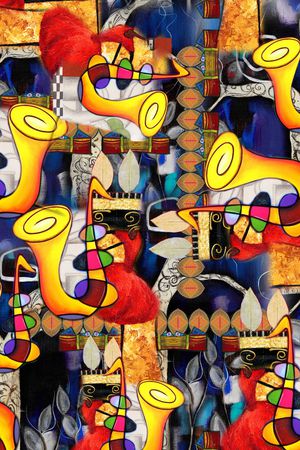 中国风印花华亿平台图片