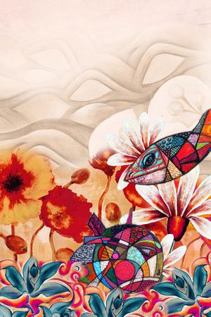 中国风印花华亿平台图片