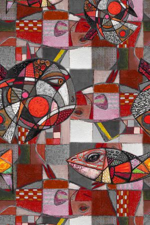 中国风印花华亿平台图片