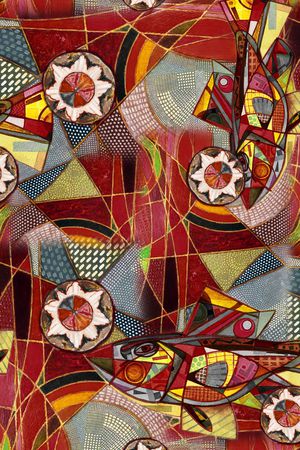 中国风印花华亿平台图片