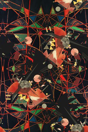 油画风印花华亿平台图片