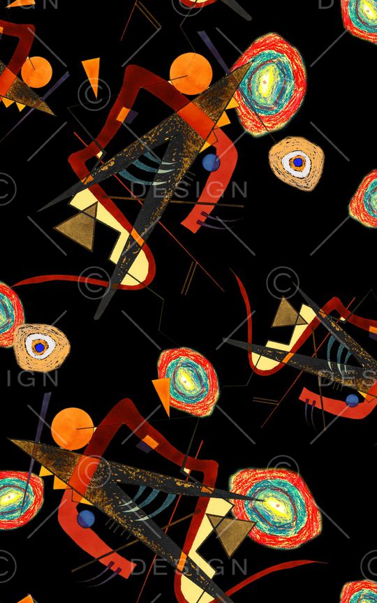 油画风印花华亿平台图片