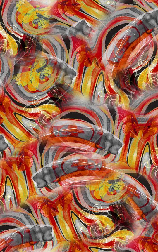 油画风印花华亿平台图片