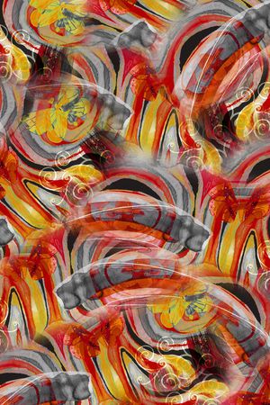 油画风印花华亿平台图片