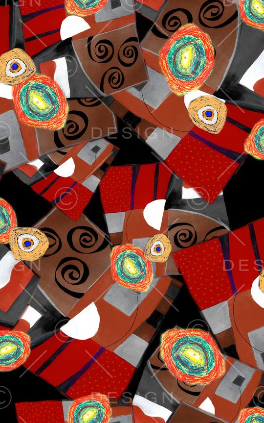 油画风印花华亿平台图片