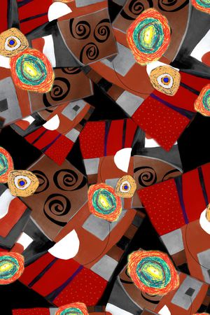 油画风印花华亿平台图片