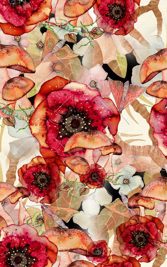 花卉印花华亿平台图片