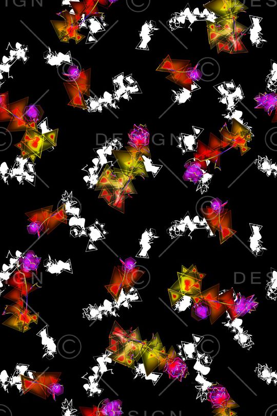 抽象艺术手绘印花华亿平台图片