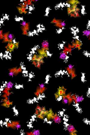 抽象艺术手绘印花华亿平台图片