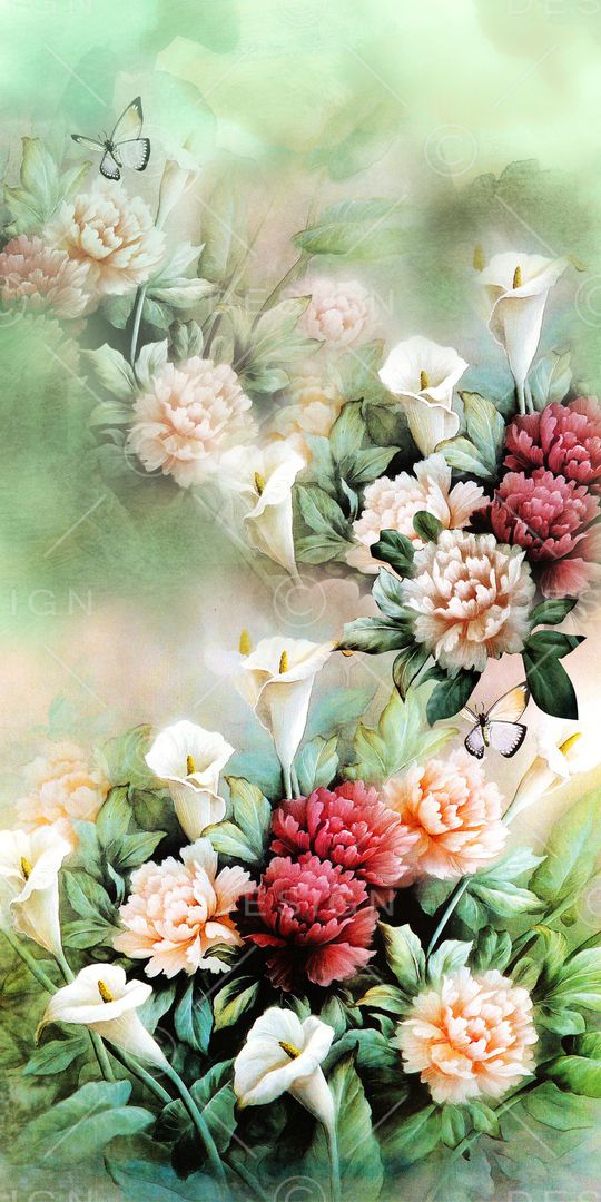 牡丹印花华亿平台图片