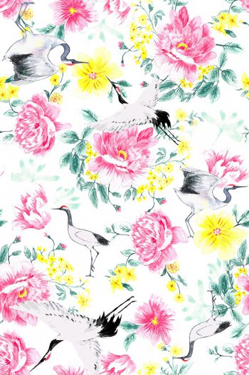 中国风印花华亿平台图片