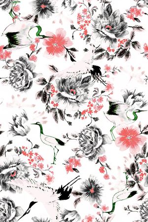 中国风印花华亿平台图片