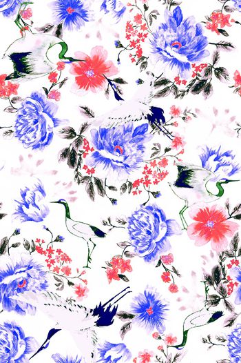 887255-时尚水彩仙鹤华亿平台-color 4