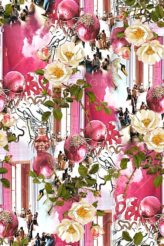 花卉印花华亿平台图片