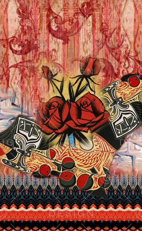 波西米亚印花华亿平台图片